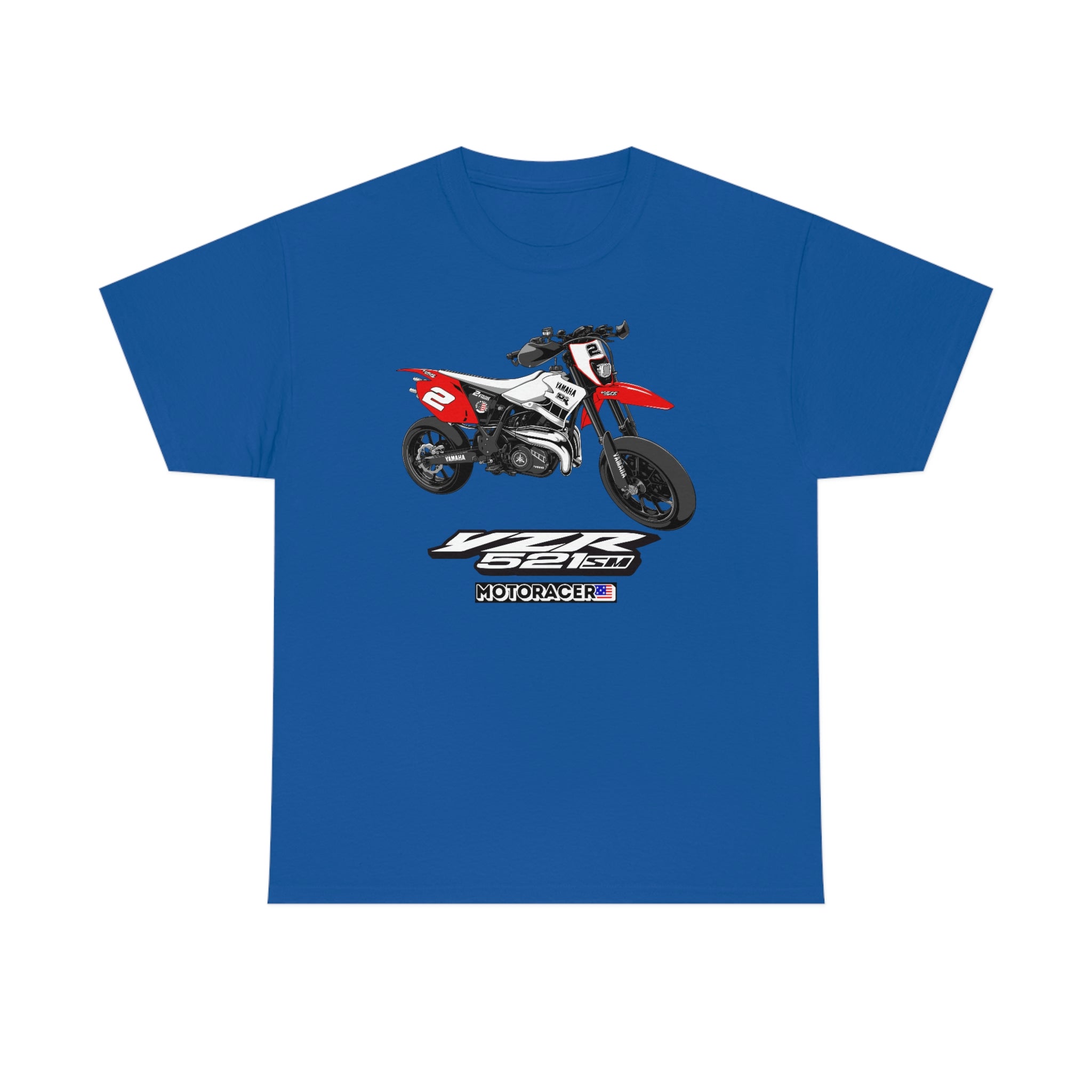 YZR 521 sm Image & Logo T Shirt – MotoRacer USA